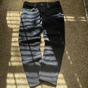 Levis Jeans Mens 36x32 Blue 502 Taper Leg Stretch Performance Dark Stretch